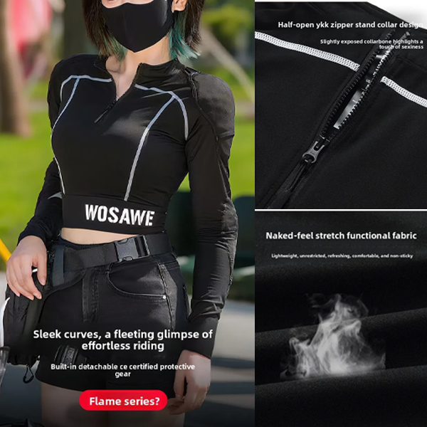 WOSAWE Giacca Corta Estiva Tra - Motorcycle Gear Jacket Women recensione e prezzo